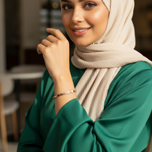 Load image into Gallery viewer, Tawakkul (Reliance) Rose Gold Plated Cuff Bangle (black engraving)