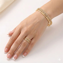 Load image into Gallery viewer, Diyanah Cuff Bangle and Ring Set