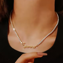 Load image into Gallery viewer, Marina Tennis Chain Custom Name Necklace