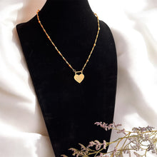 Load image into Gallery viewer, Qalb Al Saada (Heart of Happiness) Contemporary Heart Necklace