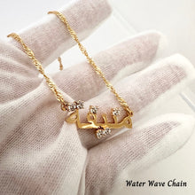 Load image into Gallery viewer, Customised Cubic Zirconia Arabic Name Necklace