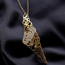 Load image into Gallery viewer, Palestine Crystal Map Necklace