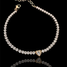 Load image into Gallery viewer, Amara Classic Heart Tennis Bracelet