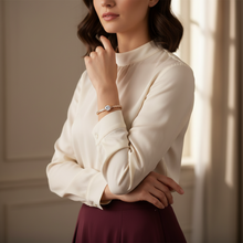 Load image into Gallery viewer, Sabr ~ this too shall pass Rose Gold Bangle