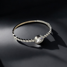Load image into Gallery viewer, Sabr ~ this too shall pass - Silver Tone Bangle (Premium Stainless Steel)