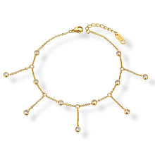Load image into Gallery viewer, Diya Dangling Crystal Anklet