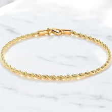 Load image into Gallery viewer, Gilded Rope Chain Anklet