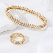 Load image into Gallery viewer, Raya Bangle and Ring Set