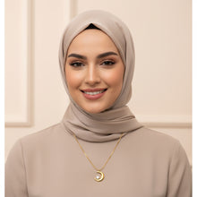 Load image into Gallery viewer, Crystal Moon Necklace in 18K Gold Plating