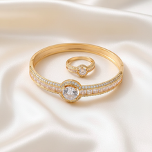 Load image into Gallery viewer, Ayla Bangle and Ring Set