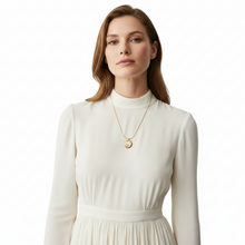 Load image into Gallery viewer, Crystal Moon Necklace in 18K Gold Plating