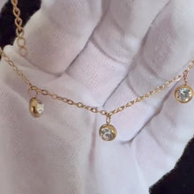 Load and play video in Gallery viewer, Halo Crystal Drop Anklet