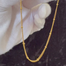 Load and play video in Gallery viewer, Golden Dust Bead Chain Anklet