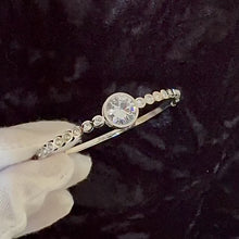 Load and play video in Gallery viewer, Sabr ~ this too shall pass - Silver Tone Bangle (Premium Stainless Steel)