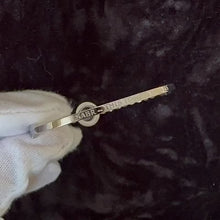Load and play video in Gallery viewer, Sabr ~ this too shall pass - Silver Tone Bangle (Premium Stainless Steel)