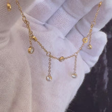 Load and play video in Gallery viewer, Diya Dangling Crystal Anklet