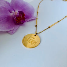 Load image into Gallery viewer, Tawakkul Gold Bar Chain Necklace - 18K Yellow Gold Plated