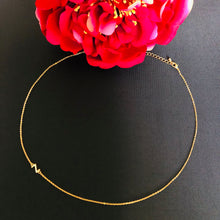 Load image into Gallery viewer, Rolled Gold Initial Necklace  - letter Z