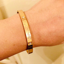 Load image into Gallery viewer, Paradise Rose Gold Plated Cuff Bangle