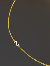 Load image into Gallery viewer, Rolled Gold Initial Necklace  - letter Z