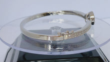 Load and play video in Gallery viewer, Du'a Solitaire Bangle - Silver Tone (Premium Stainless Steel)