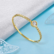 Load image into Gallery viewer, Sabr ~ this too shall pass -  Yellow Gold Plated Bangle