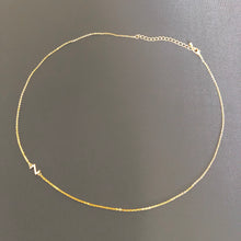 Load image into Gallery viewer, Rolled Gold Initial Necklace  - letter Z