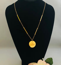 Load image into Gallery viewer, Tawakkul Gold Bar Chain Necklace - 18K Yellow Gold Plated