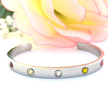 Load image into Gallery viewer, Have Tawakkul - Silver Tone Cuff Bangle
