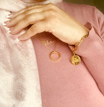 Load image into Gallery viewer, Circle of Strength Necklace - 18K Rose Gold Plated