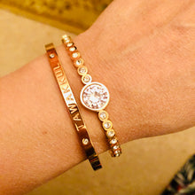 Load image into Gallery viewer, Tawakkul (Reliance) Rose Gold Plated Cuff Bangle