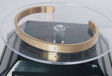 Load and play video in Gallery viewer, Paradise Rose Gold Plated Cuff Bangle