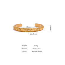 Load image into Gallery viewer, Celestial Collection - Samawi antique gold style bangle