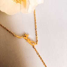 Load image into Gallery viewer, Sabrin - Signature lariat necklace in 18K Rose Gold plated