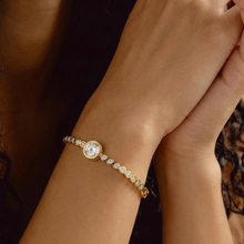 Load image into Gallery viewer, Sabr ~ this too shall pass -  Yellow Gold Plated Bangle
