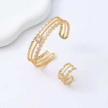 Load image into Gallery viewer, Serena Bangle and Ring Set
