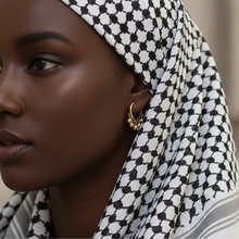 Load image into Gallery viewer, Gold Sphere Drop Huggie Earrings
