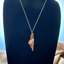 Load image into Gallery viewer, Palestine Crystal Map Necklace
