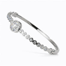 Load image into Gallery viewer, Sabr ~ this too shall pass - Silver Tone Bangle (Premium Stainless Steel)
