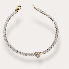 Load image into Gallery viewer, Amara Classic Heart Tennis Bracelet
