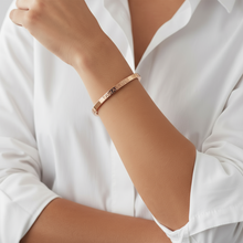 Load image into Gallery viewer, Tawakkul (Reliance) Rose Gold Plated Cuff Bangle
