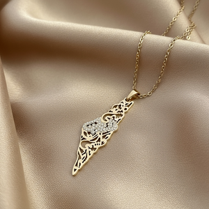 Palestine Crystal Map Necklace