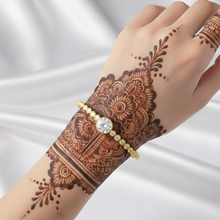 Load image into Gallery viewer, Sabr ~ this too shall pass -  Yellow Gold Plated Bangle
