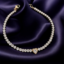 Load image into Gallery viewer, Amara Classic Heart Tennis Bracelet
