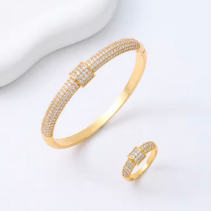Kyra Bangle And Ring Set