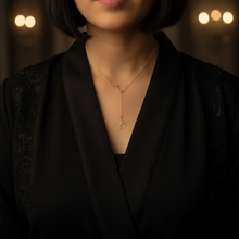 Load image into Gallery viewer, Sabrin - Signature lariat necklace in 18K Yellow Gold plated
