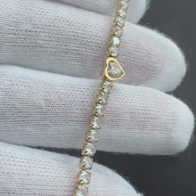 Load and play video in Gallery viewer, Amara Classic Heart Tennis Bracelet
