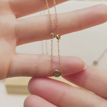 Load and play video in Gallery viewer, Amira 18K Gold Plated Solitaire Necklace
