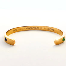 Load image into Gallery viewer, Have Tawakkul - Gold Plated Cuff Bangle
