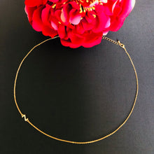 Load image into Gallery viewer, Rolled Gold Initial Necklace  - letter Z

